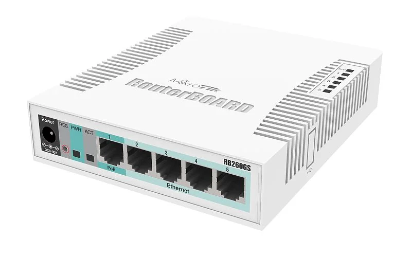 MikroTik RB260GS switch CSS106-5G-1S