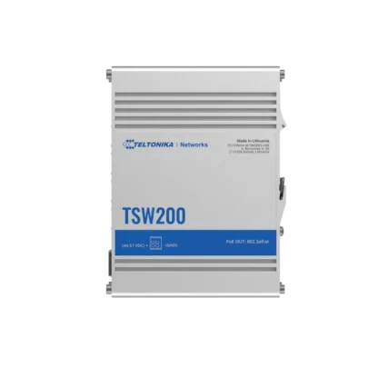Teltonika  industrial unmanaged Gigabit PoE+ Switch with SFP TSW200 - Image 2