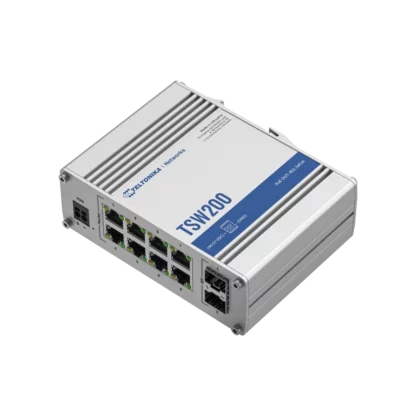 Teltonika  industrial unmanaged Gigabit PoE+ Switch with SFP TSW200 - Image 3