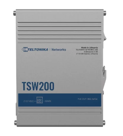 Teltonika  industrial unmanaged Gigabit PoE+ Switch with SFP TSW200