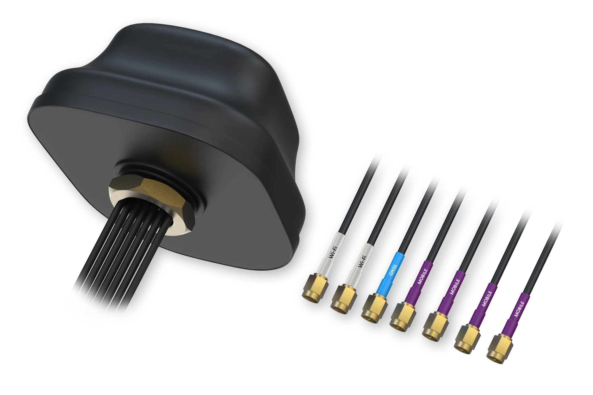 Teltonika 5G COMBO MIMO MOBILE GNSS WIFI ROOF SMA ANTENNA PR1KC640