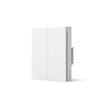Aqara Smart Wall Switch H1 EU | Double without neutral wire | White - Image 2