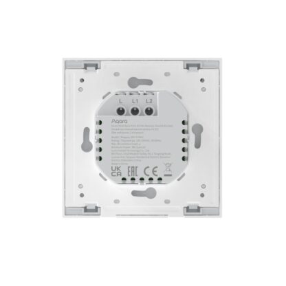 Aqara Smart Wall Switch H1 EU | Double without neutral wire | White - Image 3