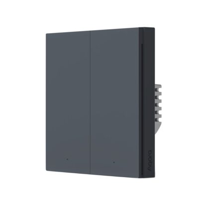 Aqara Smart Wall Switch H1 EU | Double without neutral wire | Grey - Image 2