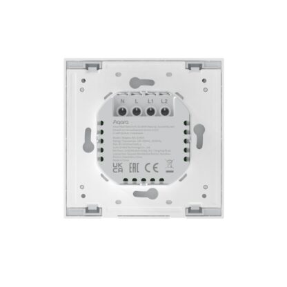 Aqara Smart Wall Switch H1 EU | Dual with neutral wire | White - Image 3