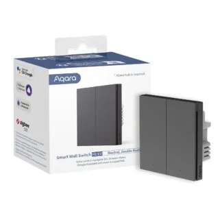 Aqara Smart Wall Switch H1 EU | Dual with neutral wire | Grey