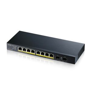 Zyxel GS1100-10HPV2, unmanaged POE 8X Gigabit, 2X fiber uplink, 120 Watt POE