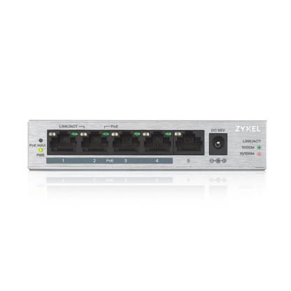 Zyxel GS1005-HP 5-Port PoE+ Unmanaged Desktop Switch - Image 3
