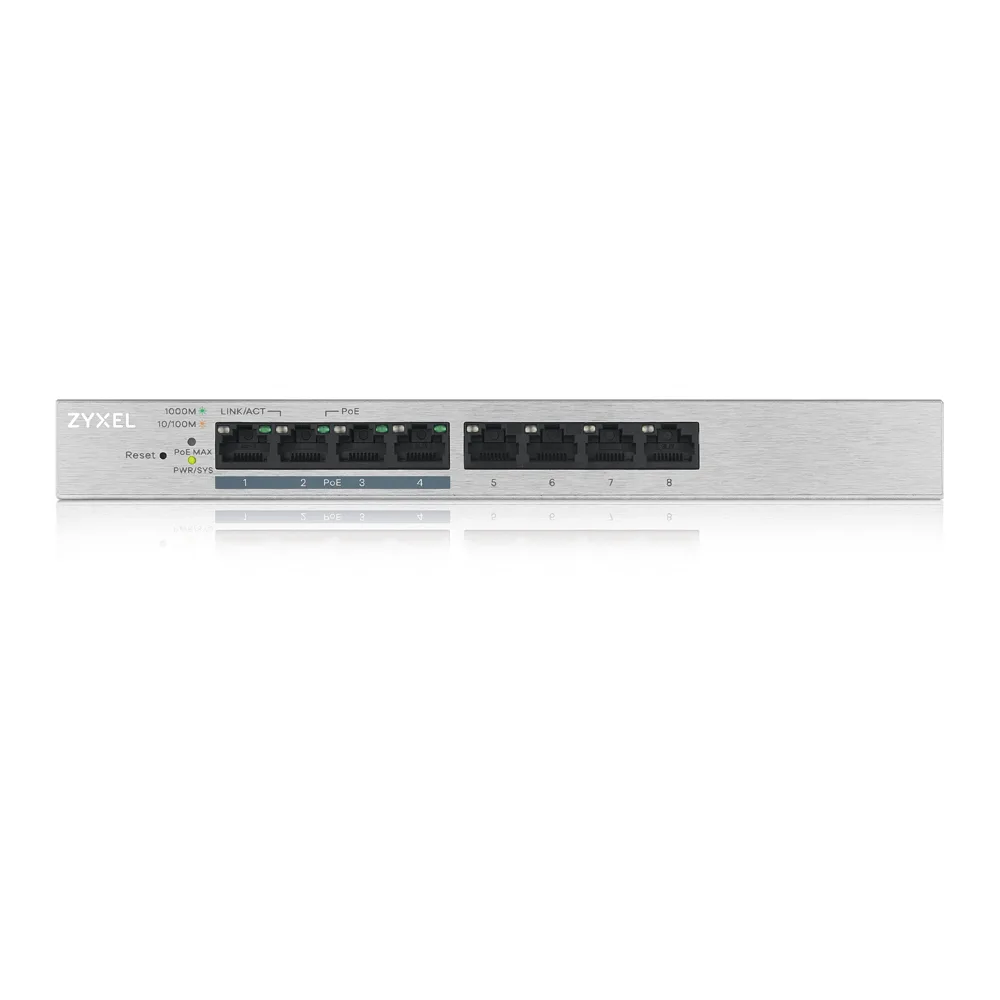 Zyxel GS1200-8HP v2 8-Port Web Managed PoE+ Gigabit Switch - Image 3