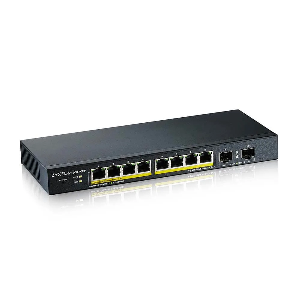 Zyxel GS1900-10HP V2 Smart Managed Switch – Bild 4