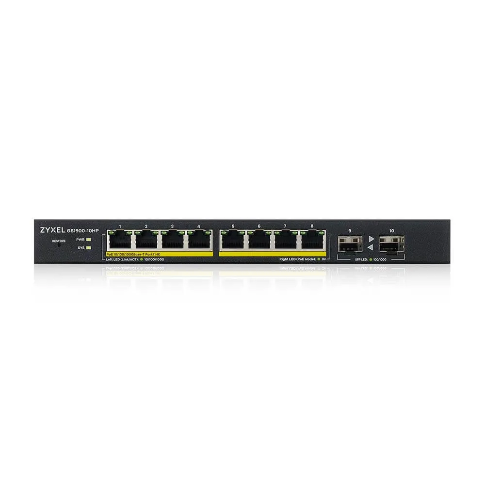Zyxel GS1900-10HP V2 Smart Managed Switch – Bild 3