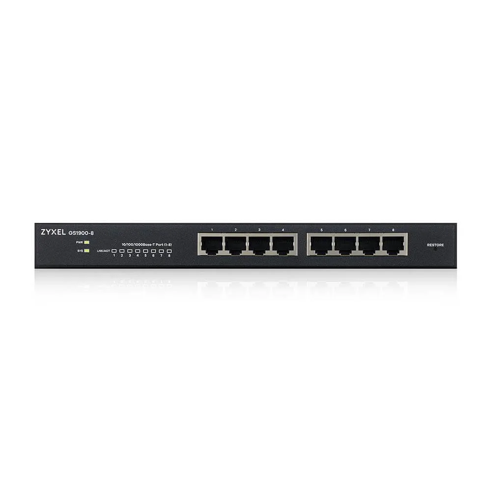 Zyxel GS1900-8 V2 8-Port GbE L2 Smart Switch - Image 3