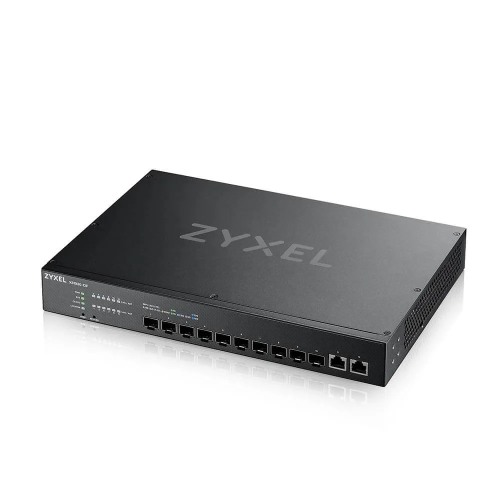 Zyxel XS1930-12F 10-PORT 10G Smart Managed Fiber Switch 2 Multi-Gigabit Ports - Image 2