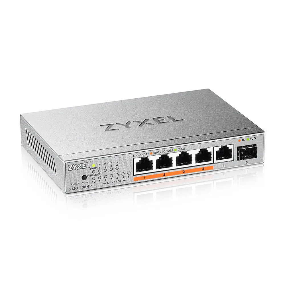 Zyxel XMG-105HP-EU0101F 5 Ports 2,5G PoE++ switch - Image 4