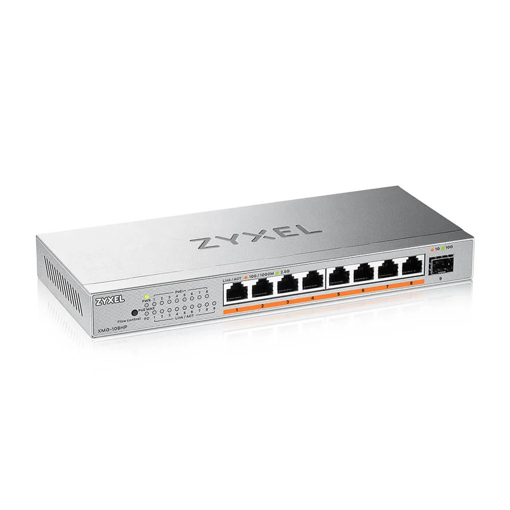 Zyxel XMG-108HP-EU0101F 8 Ports 2.5G 100W PoE++ Switch - Image 4