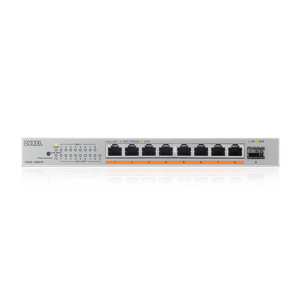 Zyxel XMG-108HP-EU0101F 8 Ports 2.5G 100W PoE++ Switch - Image 3