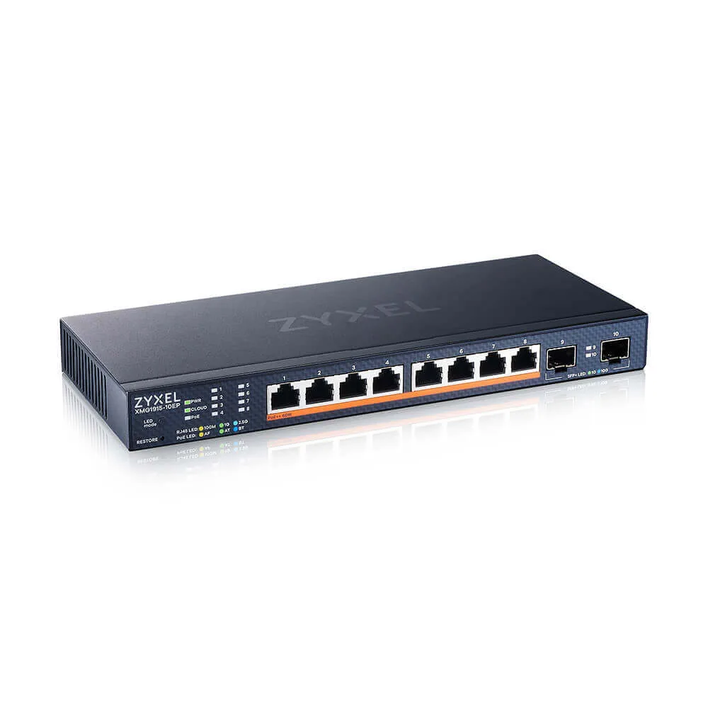 Zyxel XMG1915-10EP 8-port 2.5GBE 2 SFP+ 8 X PoE++ 130W Smart Switch - Image 4