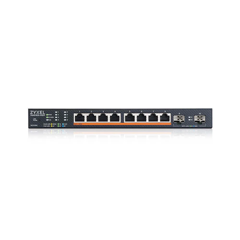 Zyxel XMG1915-10EP 8-port 2.5GBE 2 SFP+ 8 X PoE++ 130W Smart Switch - Image 3